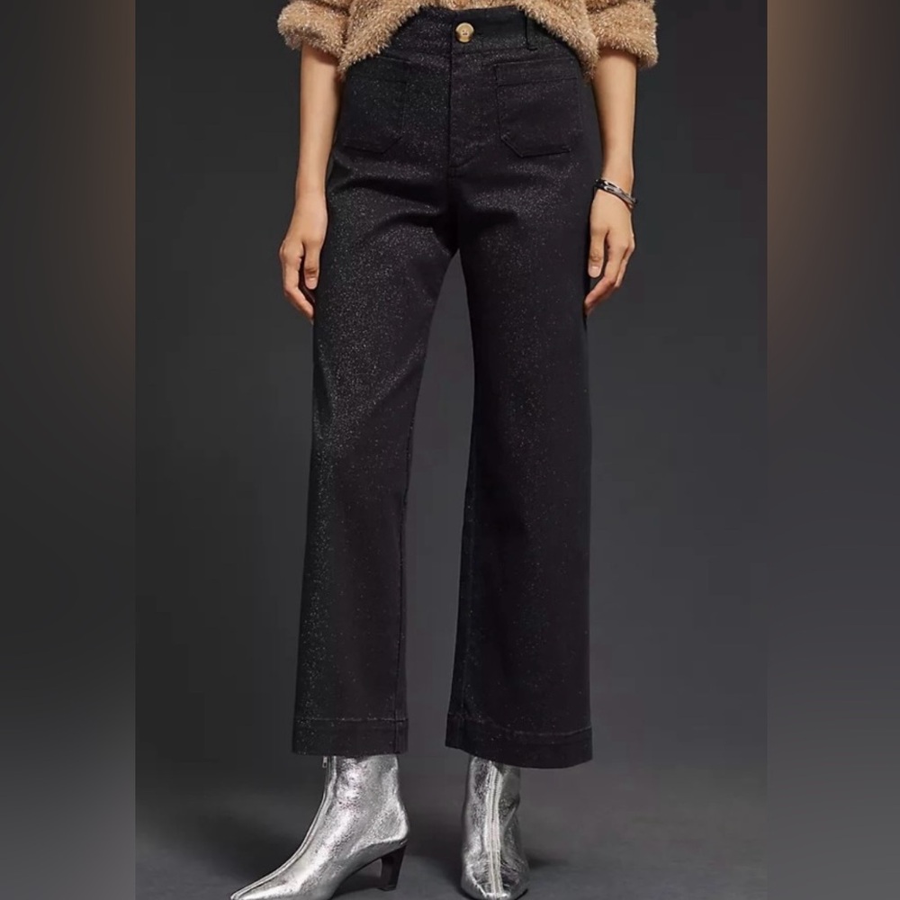Maeve - Collette Cropped Wide Leg Sparkle